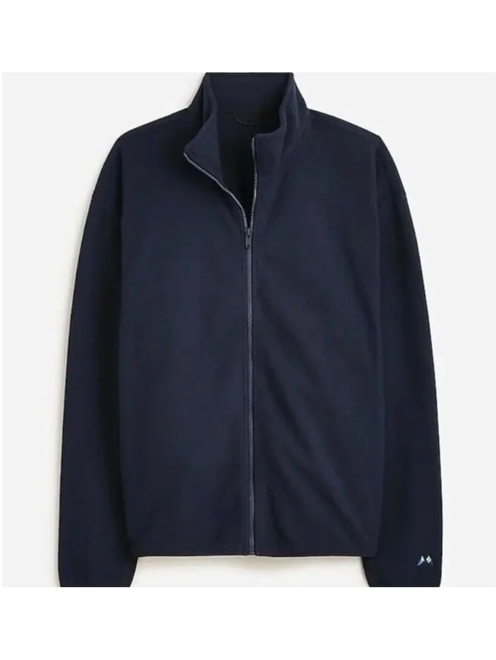 J.Crew Men’s Full-zip recycled-fleece jacket Navy Size XL